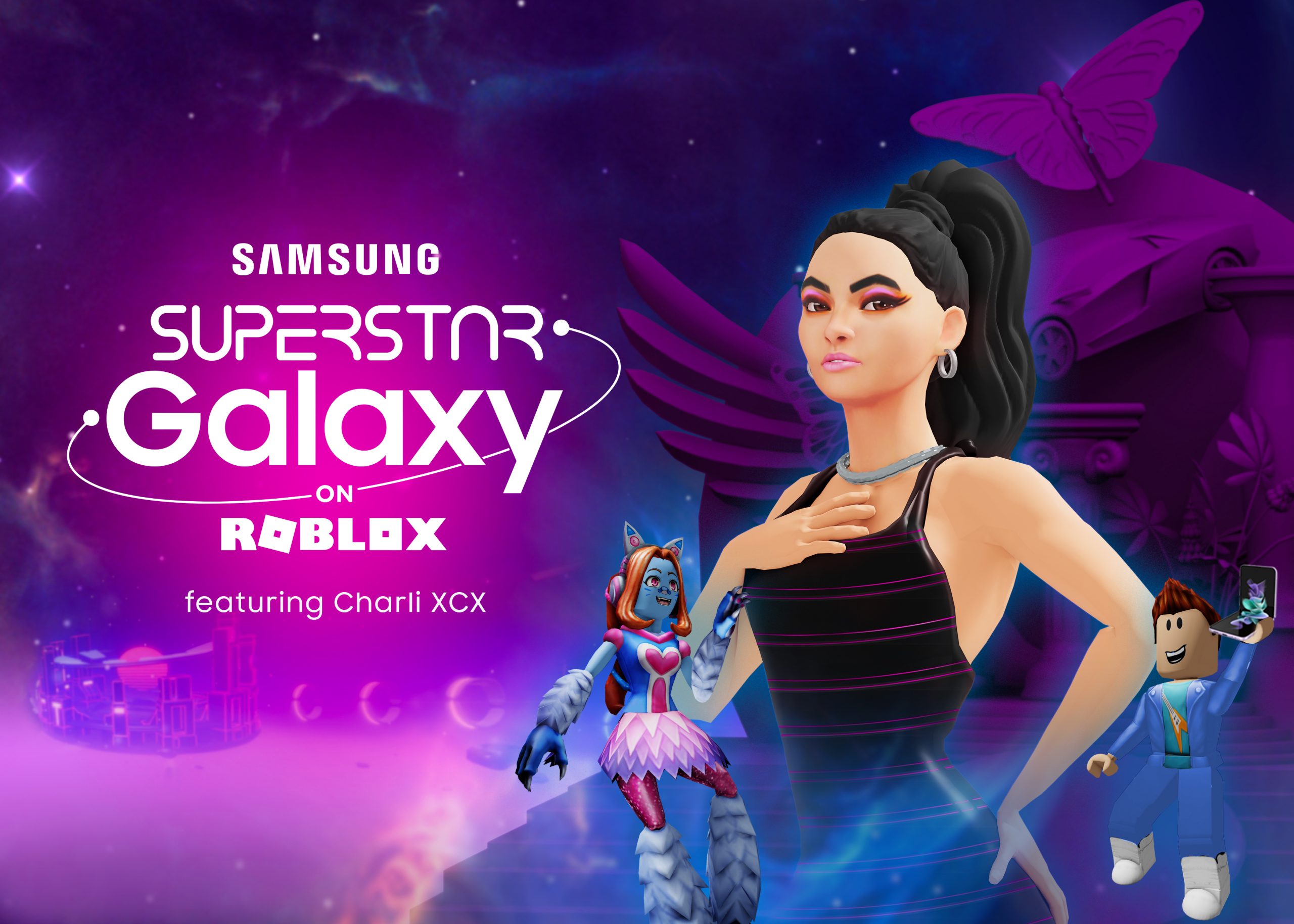 Samsung Superstar Galaxy on Roblox featuring Pop Icon Charli XCX Now Available