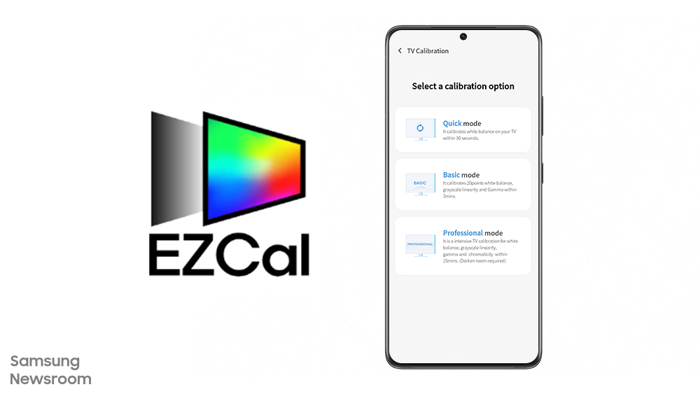 EZCAL 로고와 UI 화면